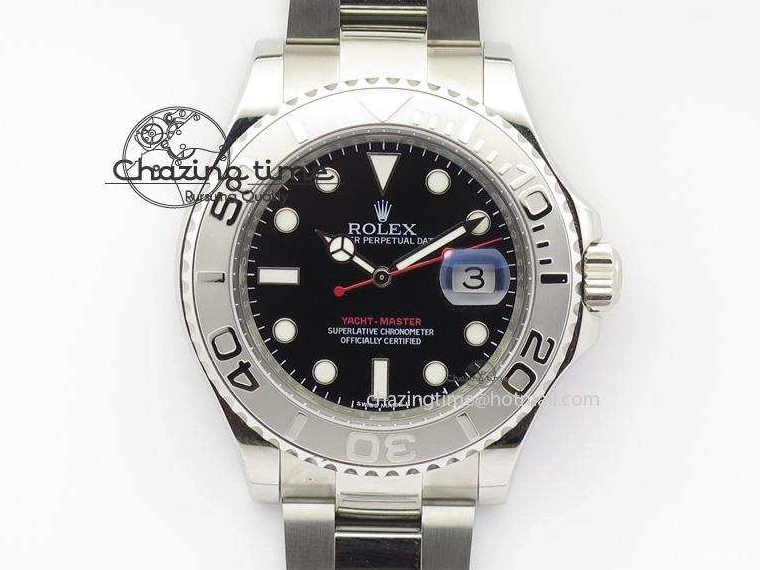 Edition 116622 Yacht-Master A2824 Noob Black Dial SS Best On Bracelet 0407